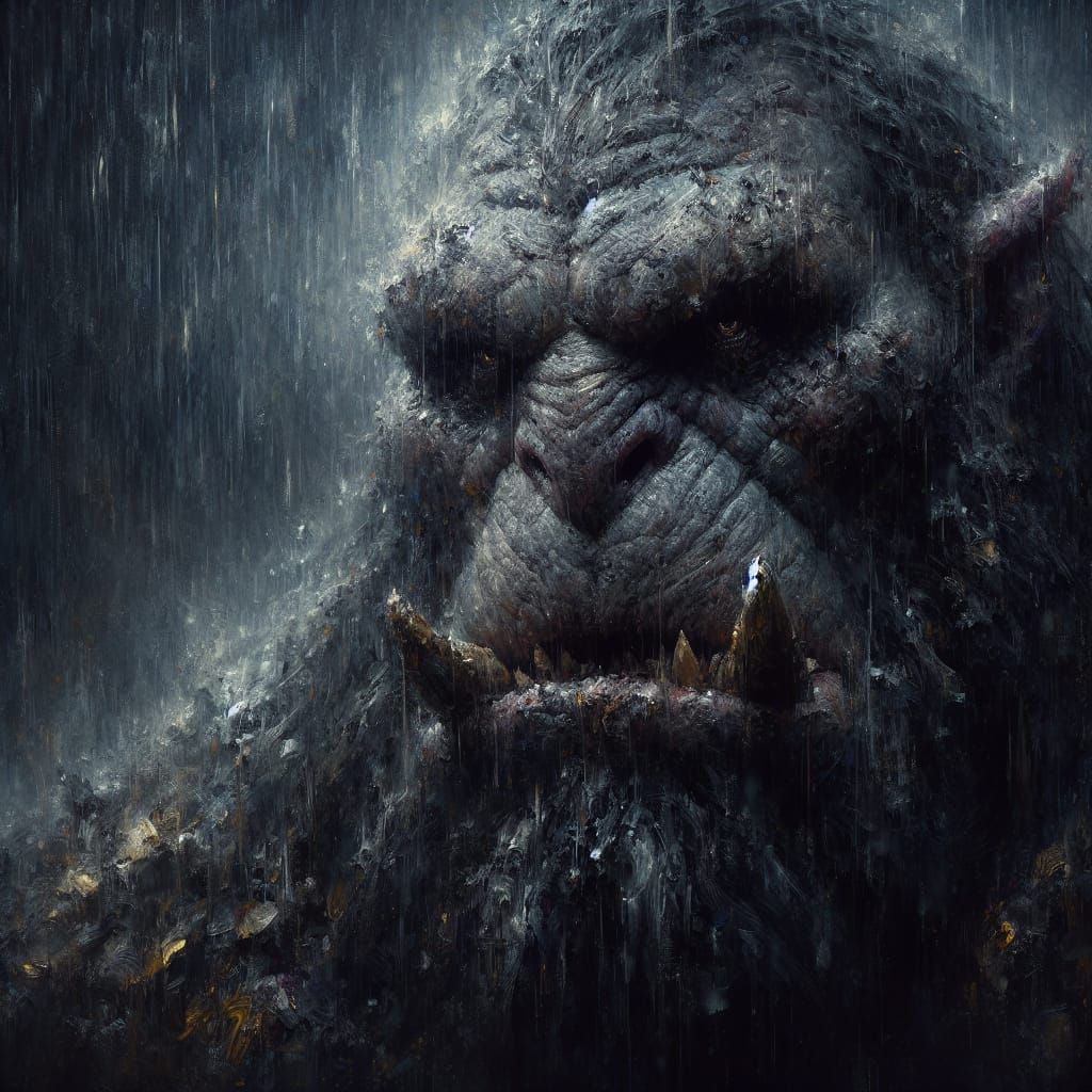 Stone Ogre  by @SpinMeAnother