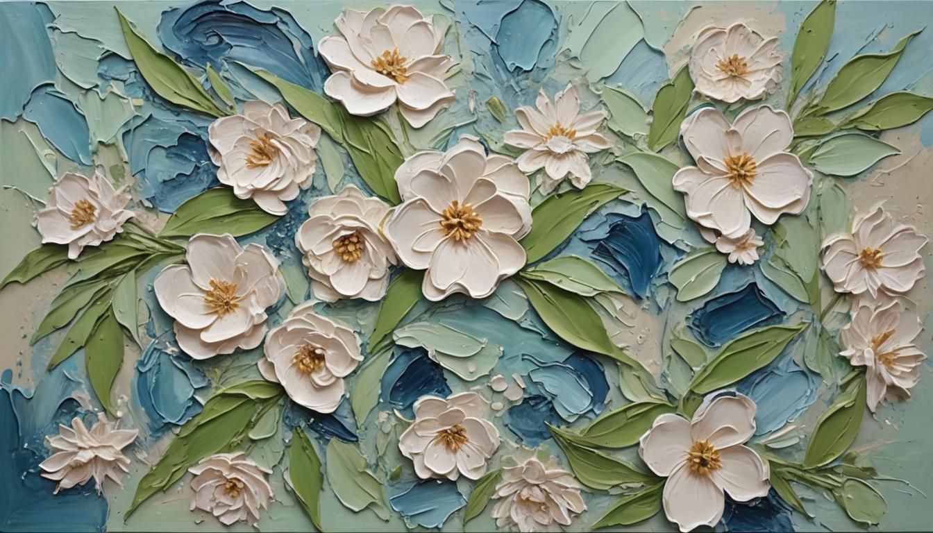 Mothers day, impasto and wax  by @Harmanna