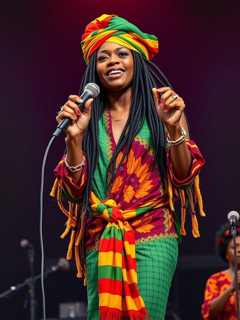 Young Tina Turnen sang Reggae - look, we have proof - a Photo from the Concert!  by @Katarzyna S-J