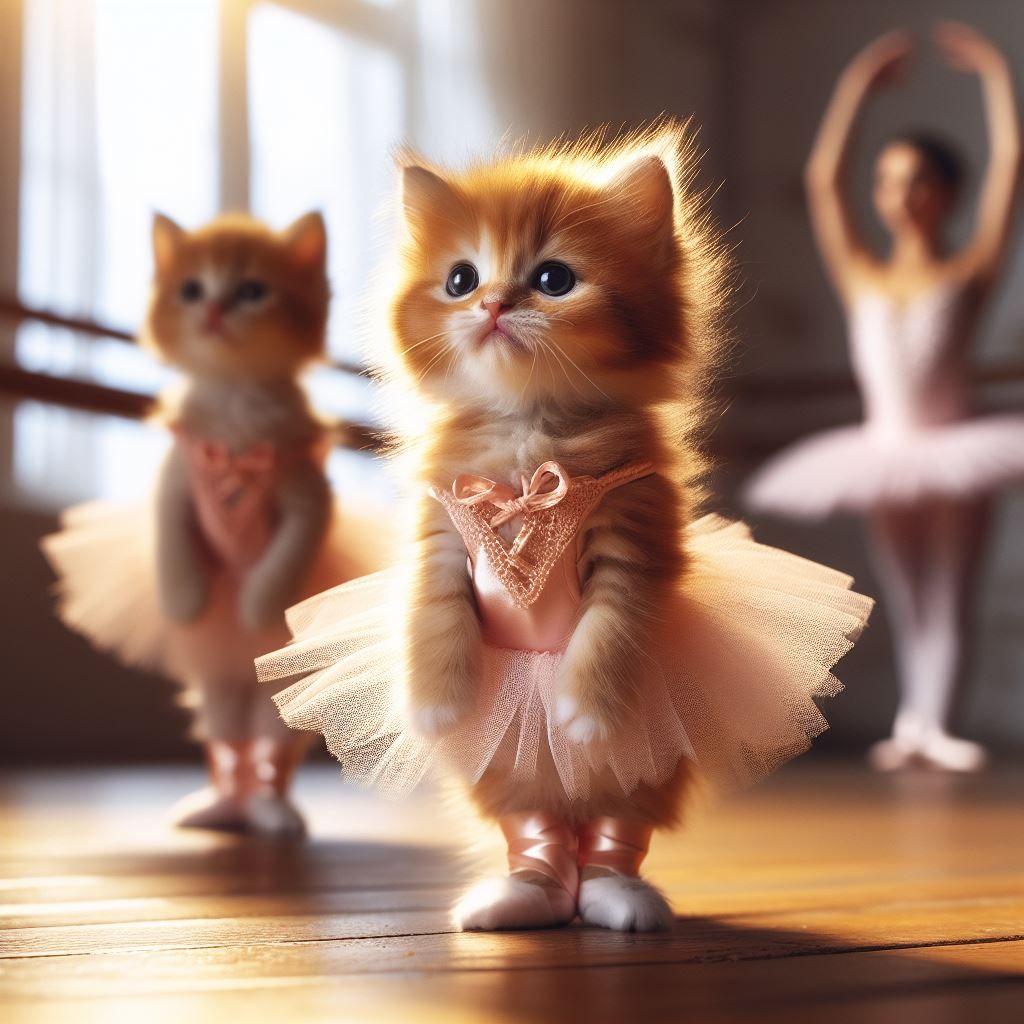 Miss Trixie's Ballet Class For Tiny Kittens