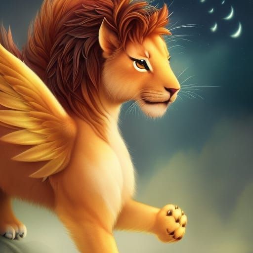 A LION with a Wing