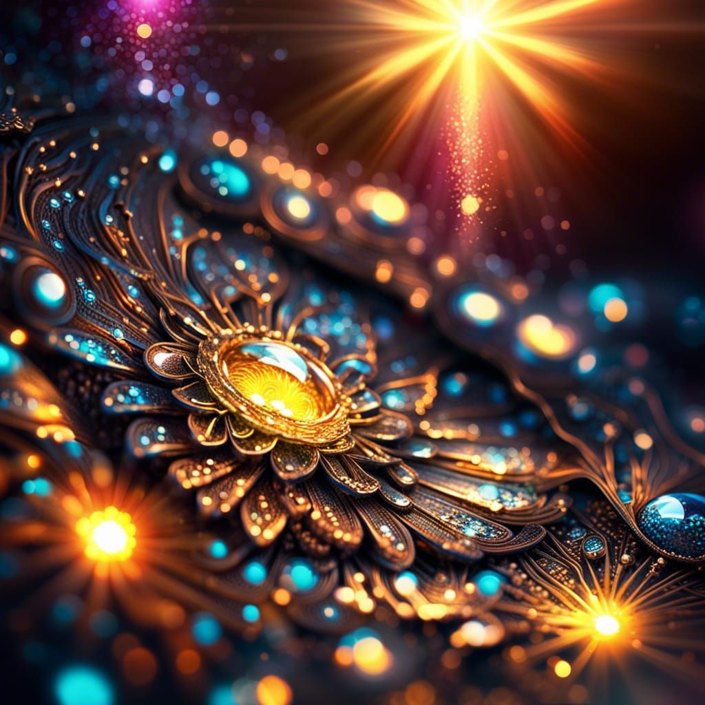 magic glitter sunshine intricate details, HDR, beautifully shot, hyperrealistic, sharp focus, 64 megapixels, perfect com...