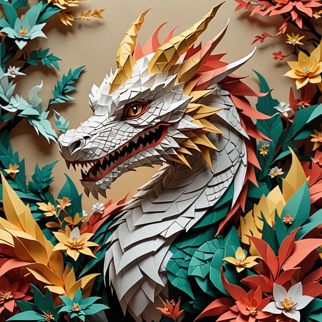Kirigami Dragon