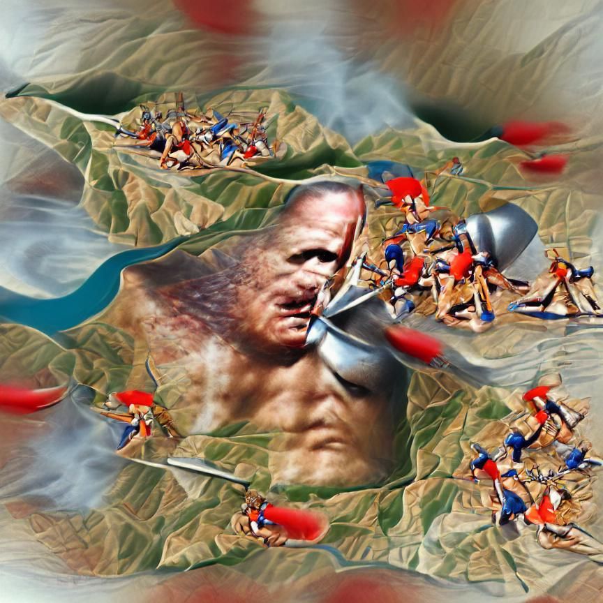 The battle of Thermopylae