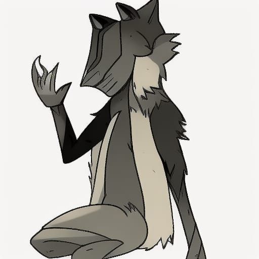 Stone Wolf Statue AI Generated Artwork NightCafe Creator