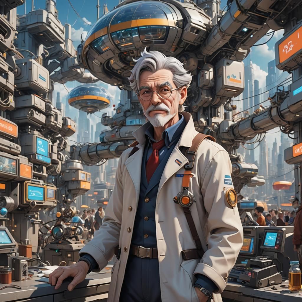 Once upon a time in a FUTURISTIC city, Dr. Geppetto, a brill...