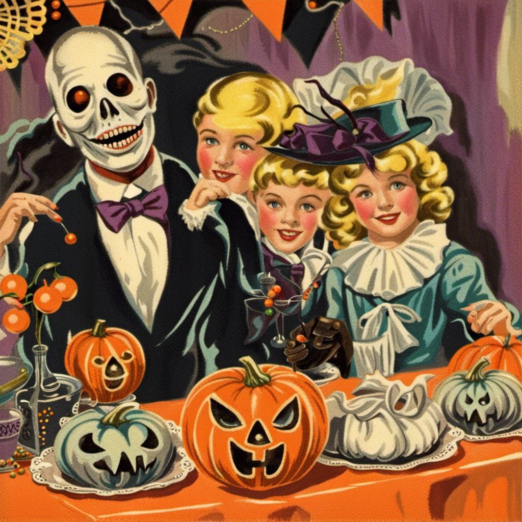 1930s Halloween - AI Generated Artwork - NightCafe Creator