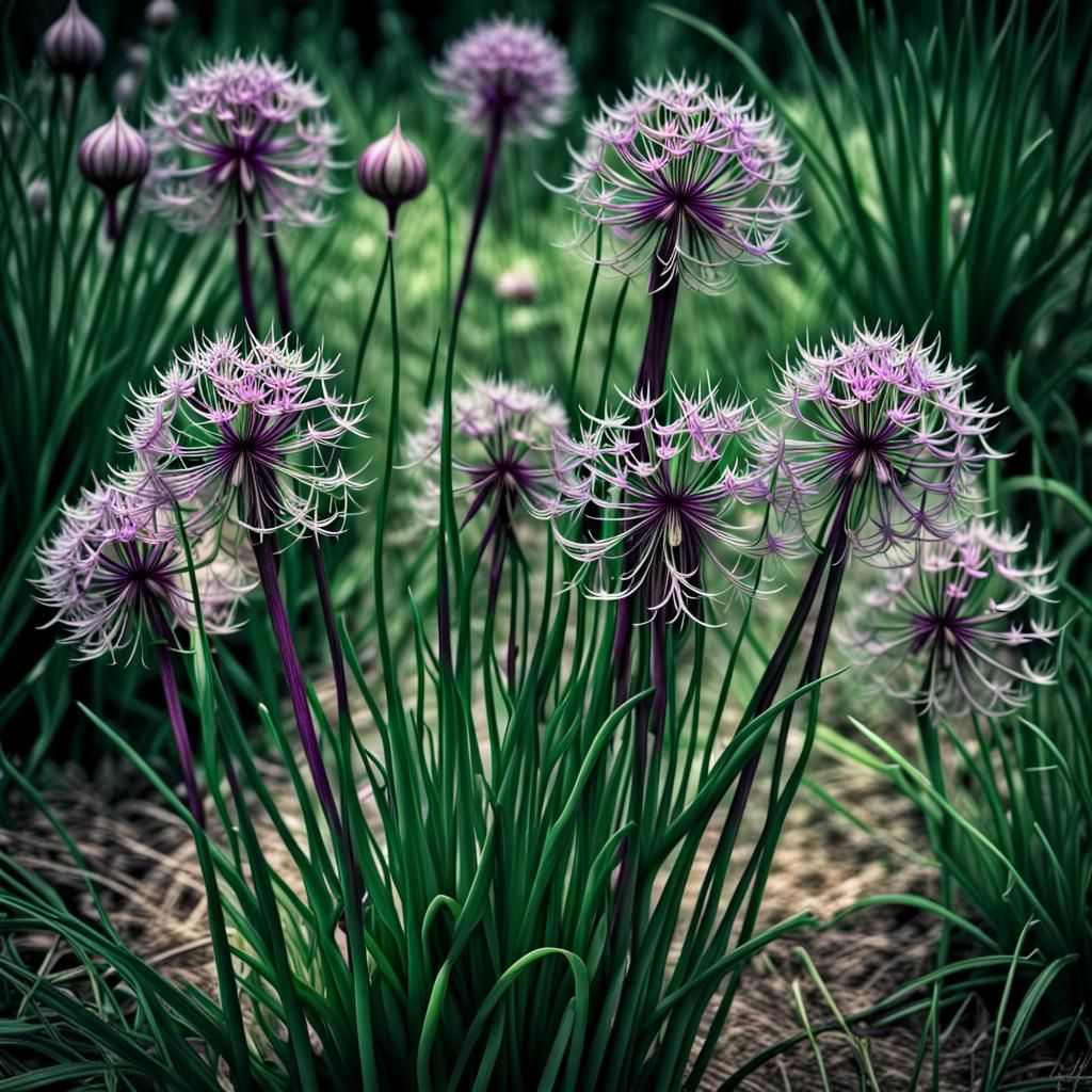 Wild Onion Plant AI Generated Artwork NightCafe Creator