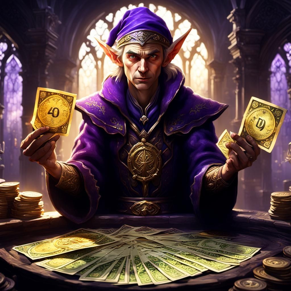 An elf winning a lottery