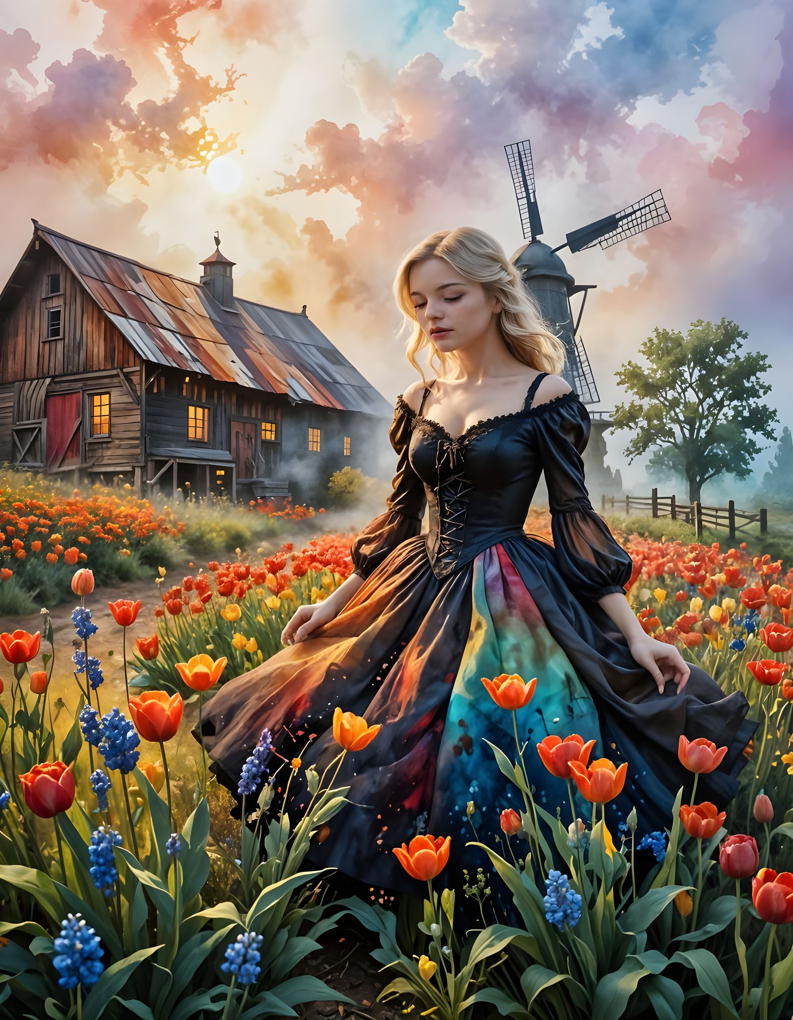 Vibrant Wildflowers Bloom in Summer Opulence with Victorian ...
