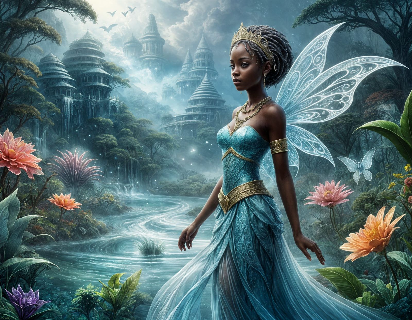 A water fairy princess of Africa   by @Susan