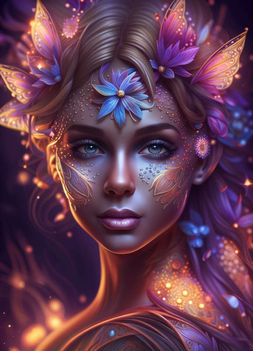 Flower Fairy  by @ARTFUL
