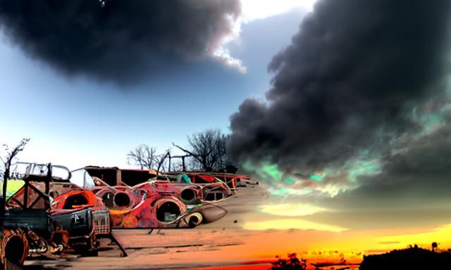 abandoned wasteland junkyard