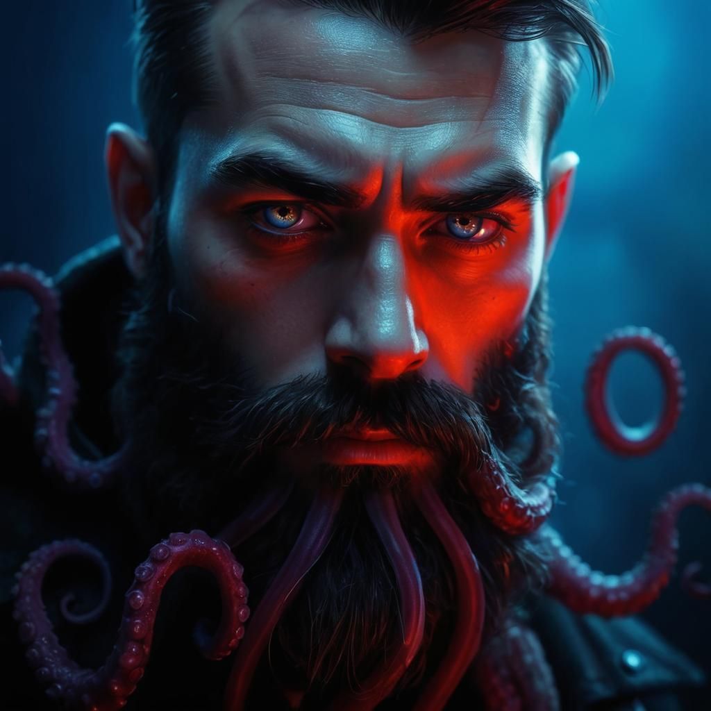 Whimsical Tentacle Beard  by @Seraphine