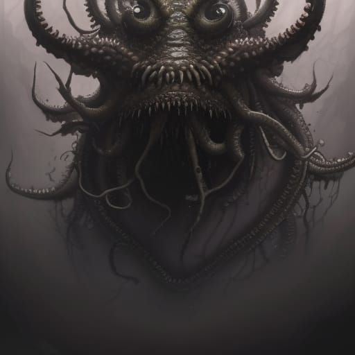 Lovecraftian Creature - AI Generated Artwork - NightCafe Creator