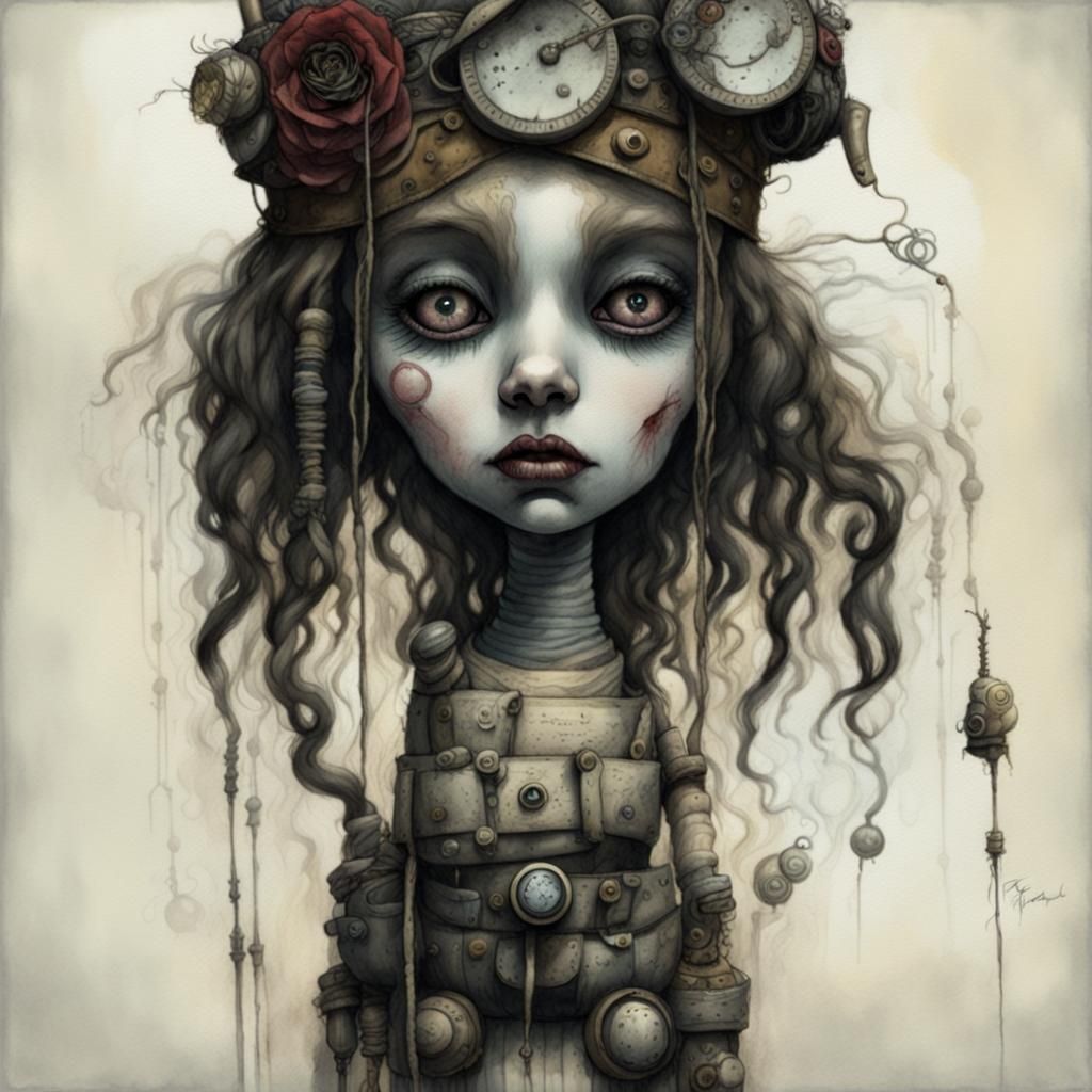 Dirty grimy Rag doll - AI Generated Artwork - NightCafe Creator