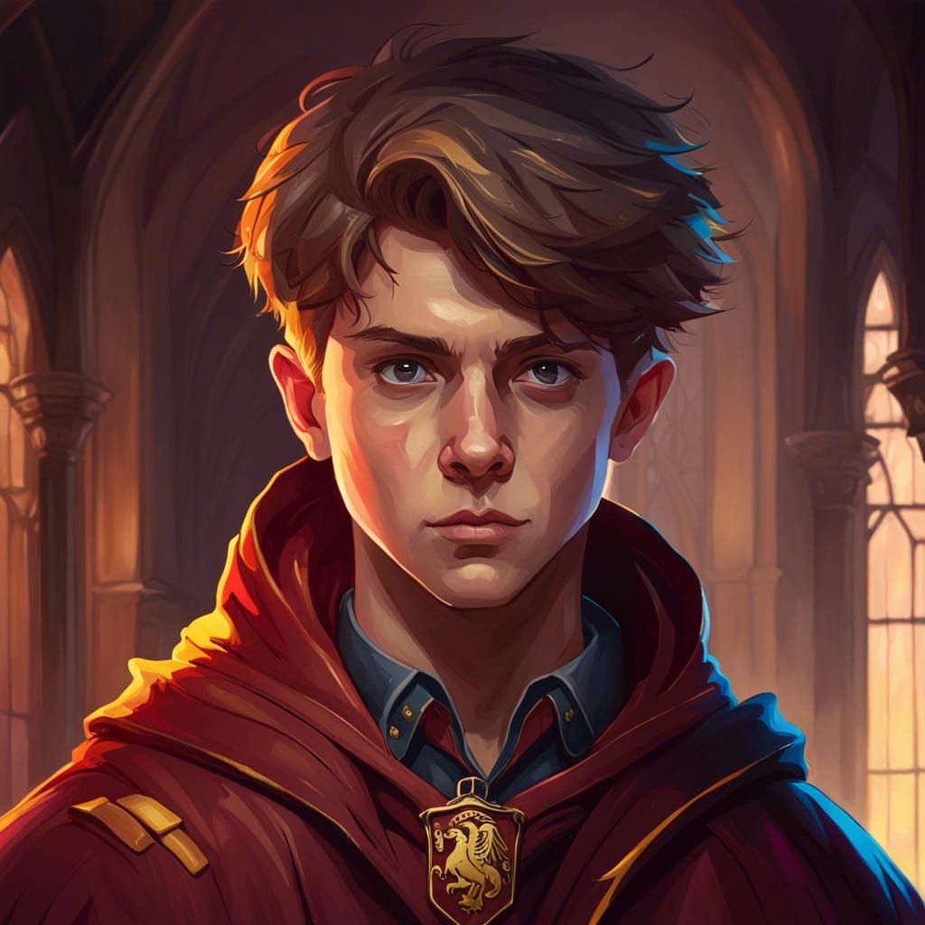 Gryffindor boy - AI Generated Artwork - NightCafe Creator