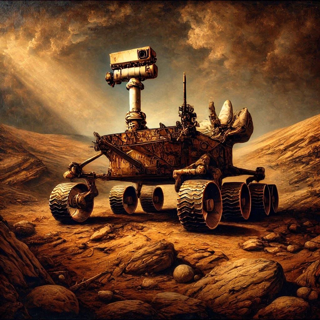 The Bronzed Rover on Mars