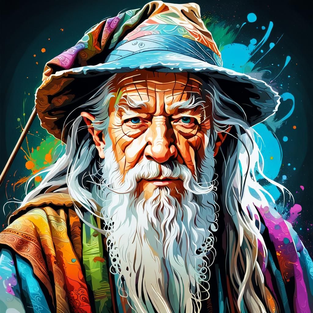 Gandalf ~ Portrait - AI Generated Artwork - NightCafe Creator