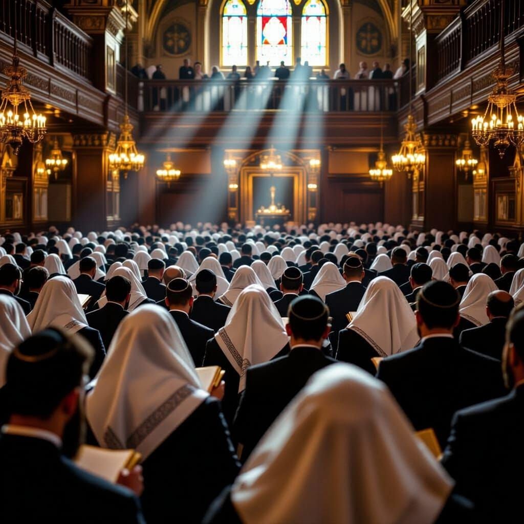 Yom Kippur Prayers in an Ancient Synagogue