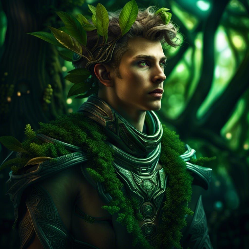 male dryad 3 - AI Generated Artwork - NightCafe Creator