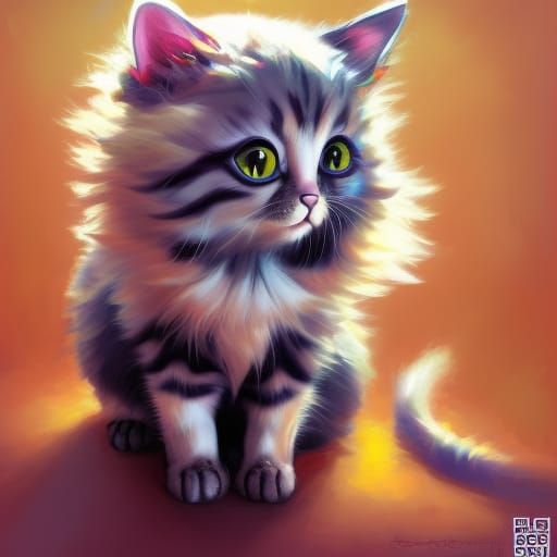 cute cat - AI Generated Artwork - NightCafe Creator