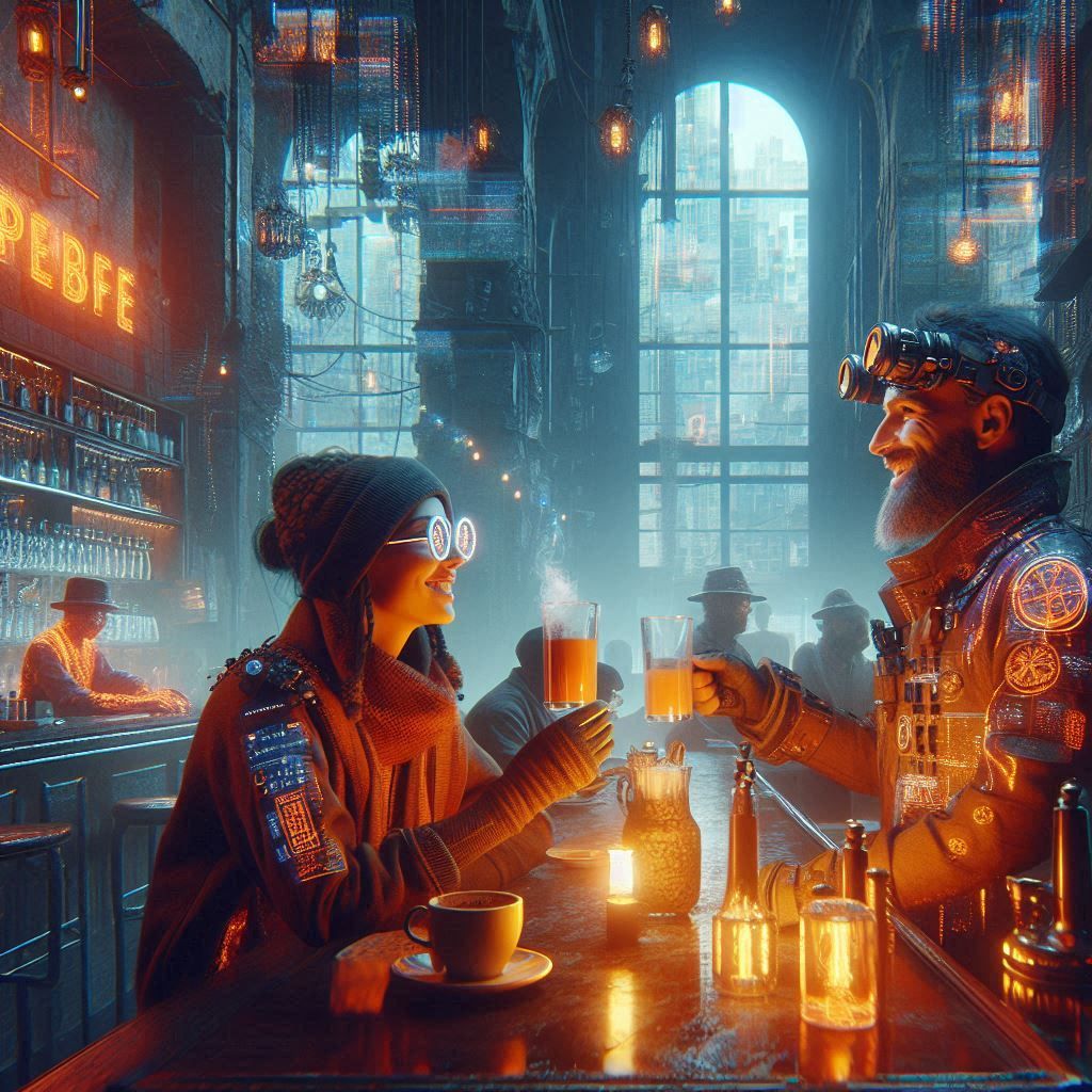 Dystopian cafe