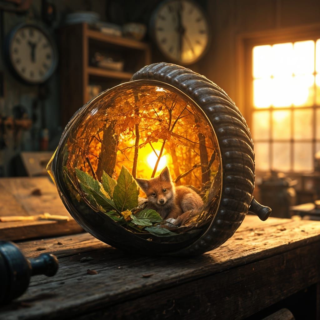 Acorn scene  by @DiscoKittie