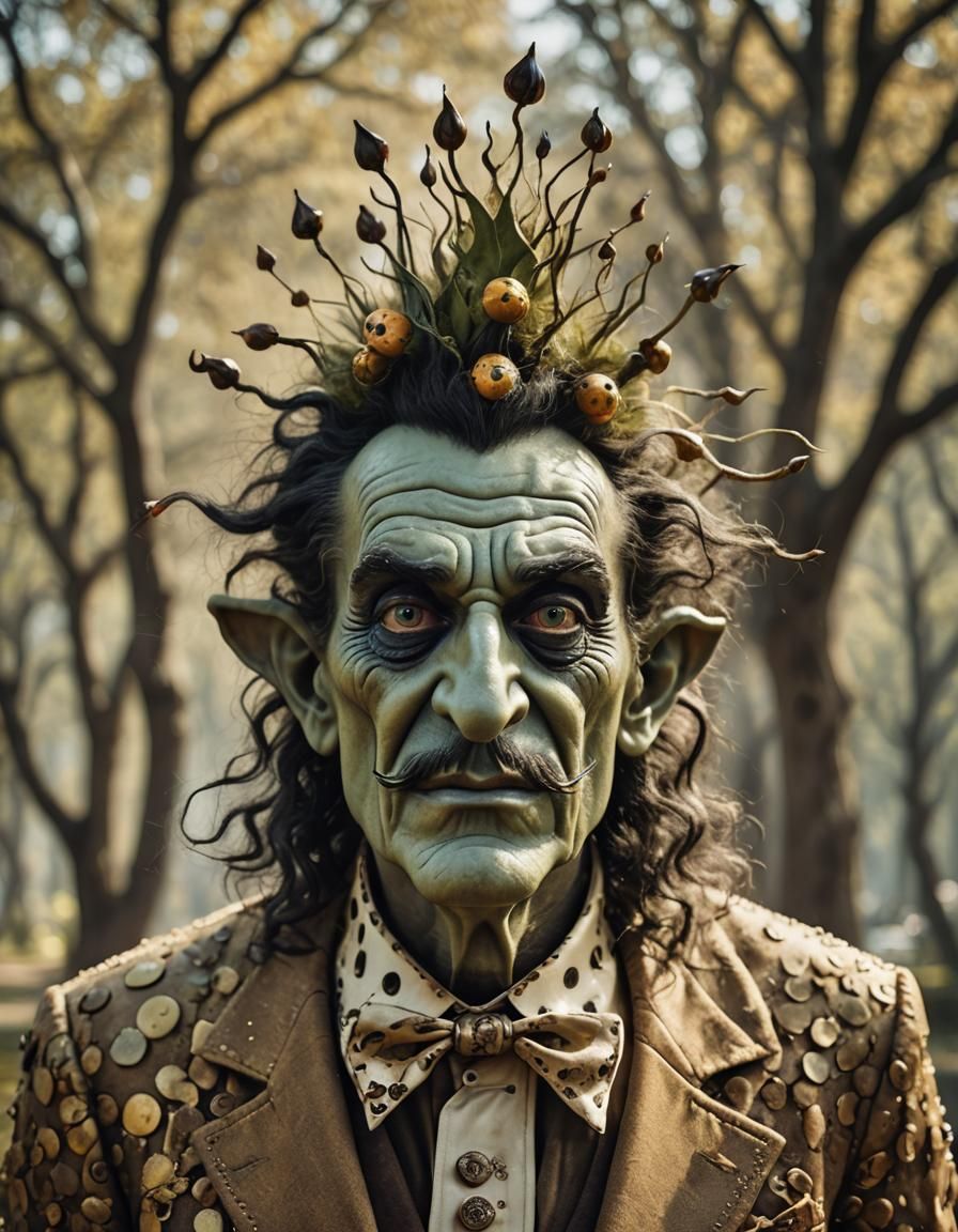 young male troll in the style of Salvador Dalí