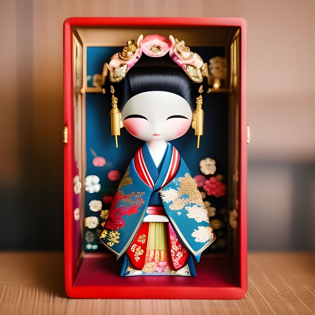 Precious toy in a box: Keiko, the Japanese doll  by @Ria Hagane