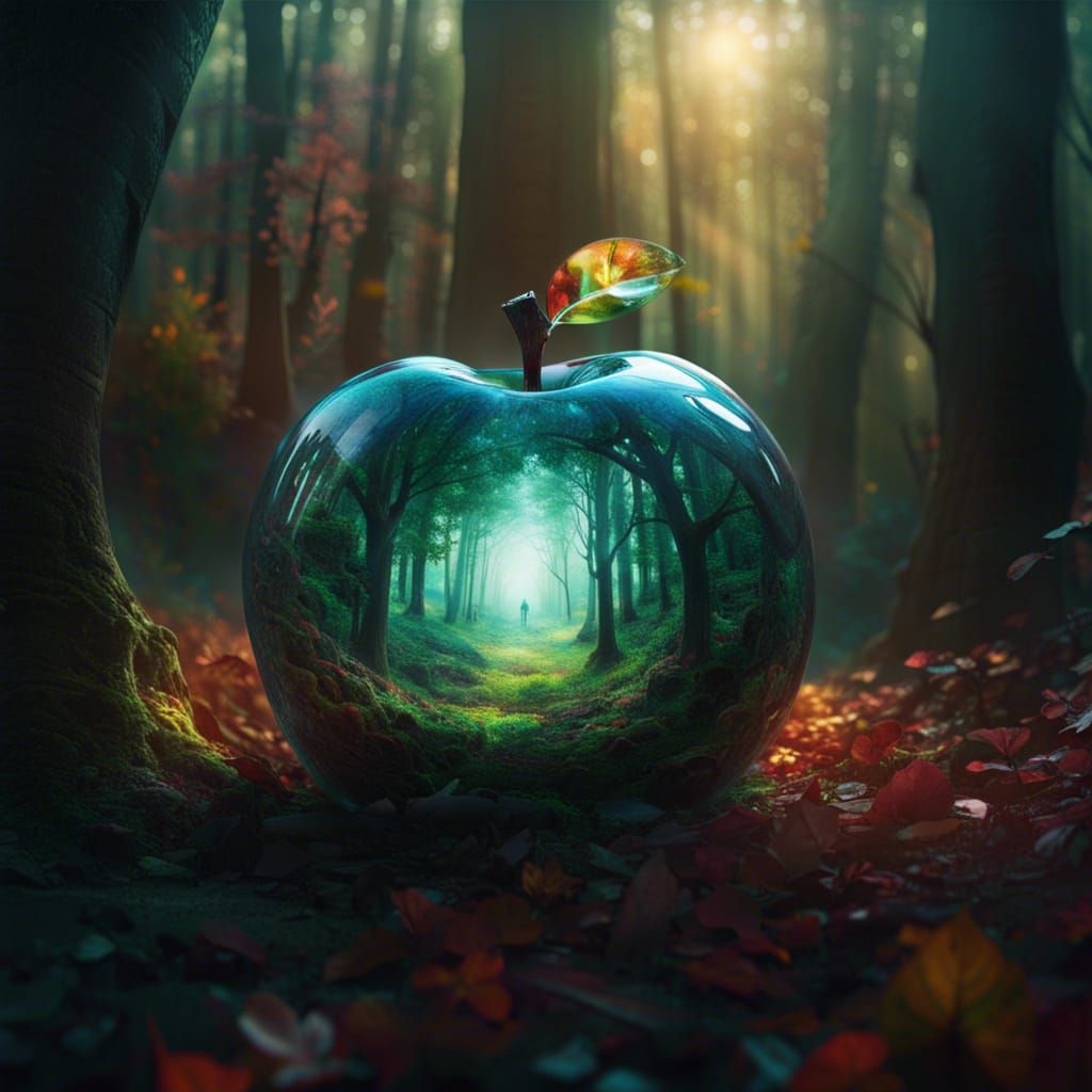 Glass apple!  by @vampire