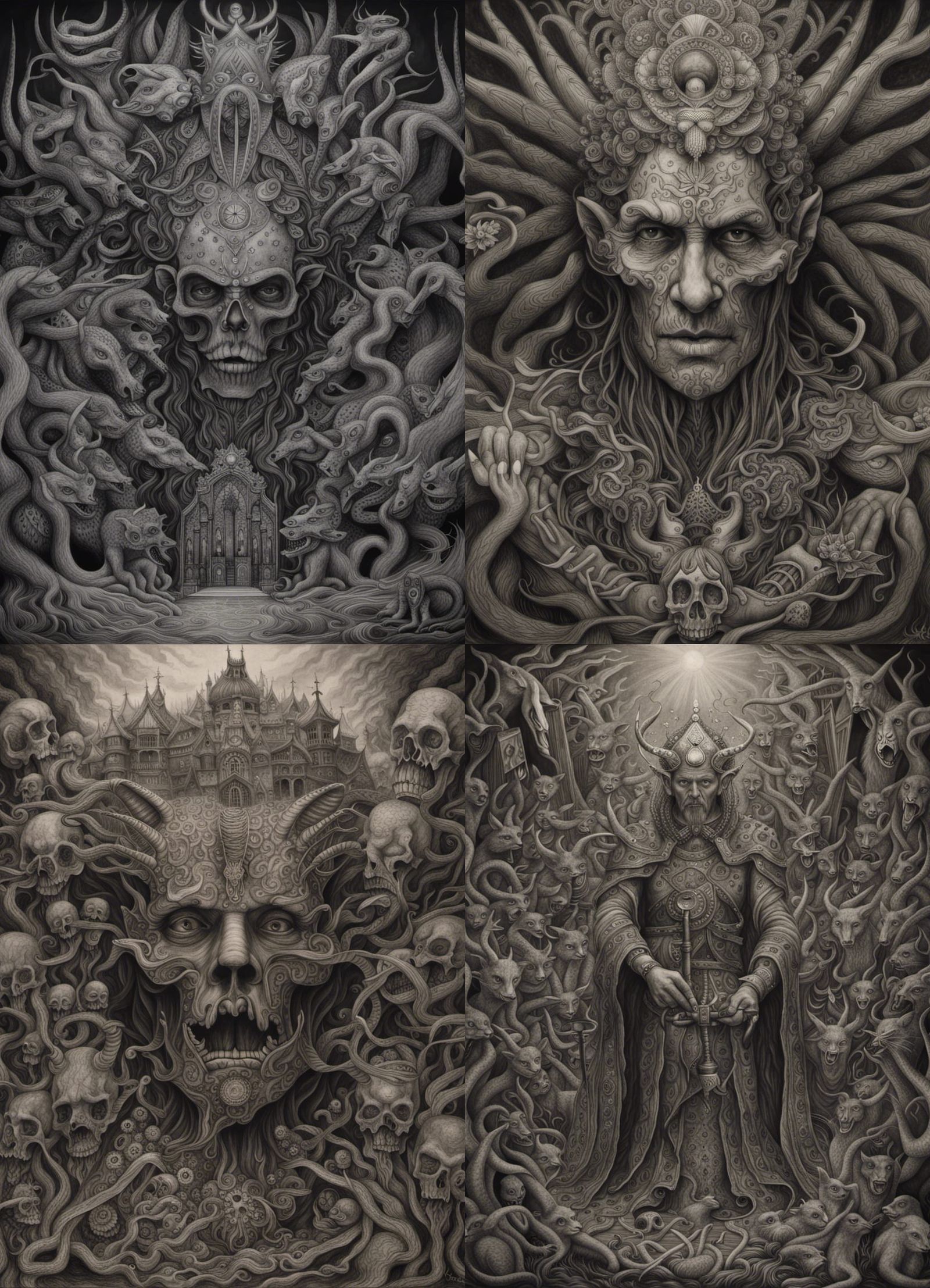 'the keeper of the 9 gates of Hell' AI Generated Artwork NightCafe