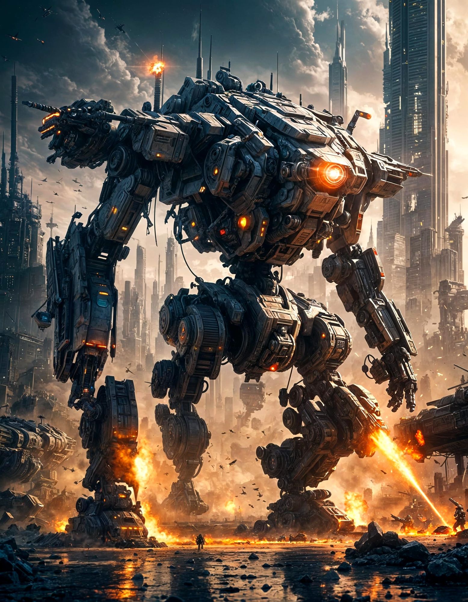 Mech ready for patrol