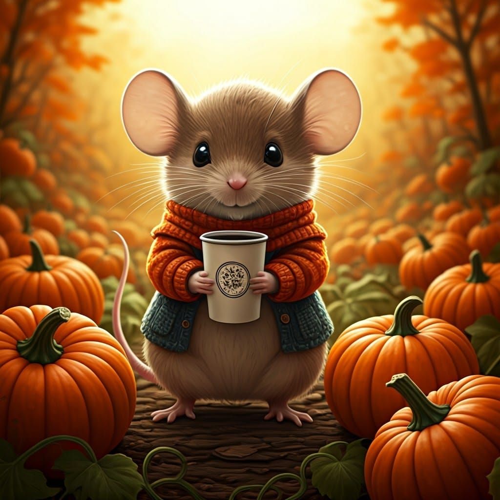 Autumn Mouse  by @Chickadee