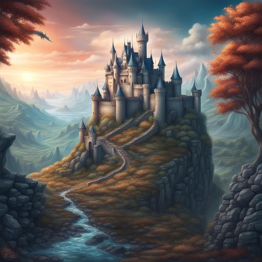 Fantasy Castle - Ai Generated Artwork - Nightcafe Creator