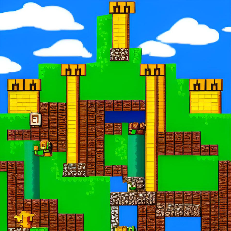 Dig-Dug/Mario Bros Fusion Level