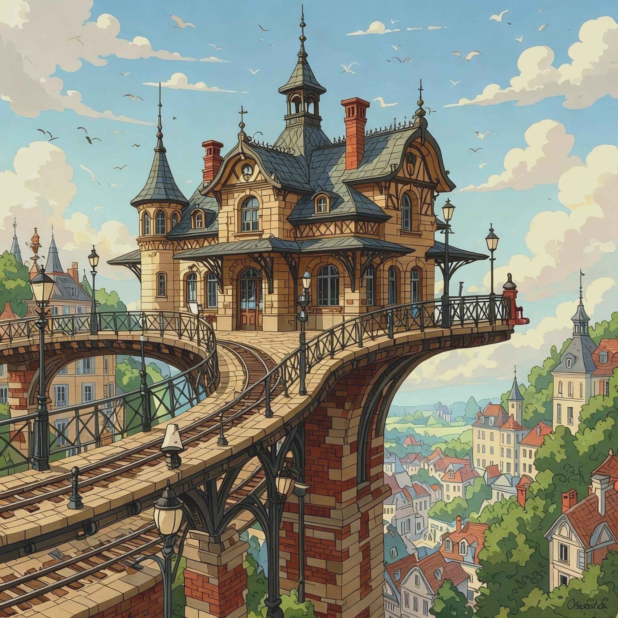 Station in the clouds