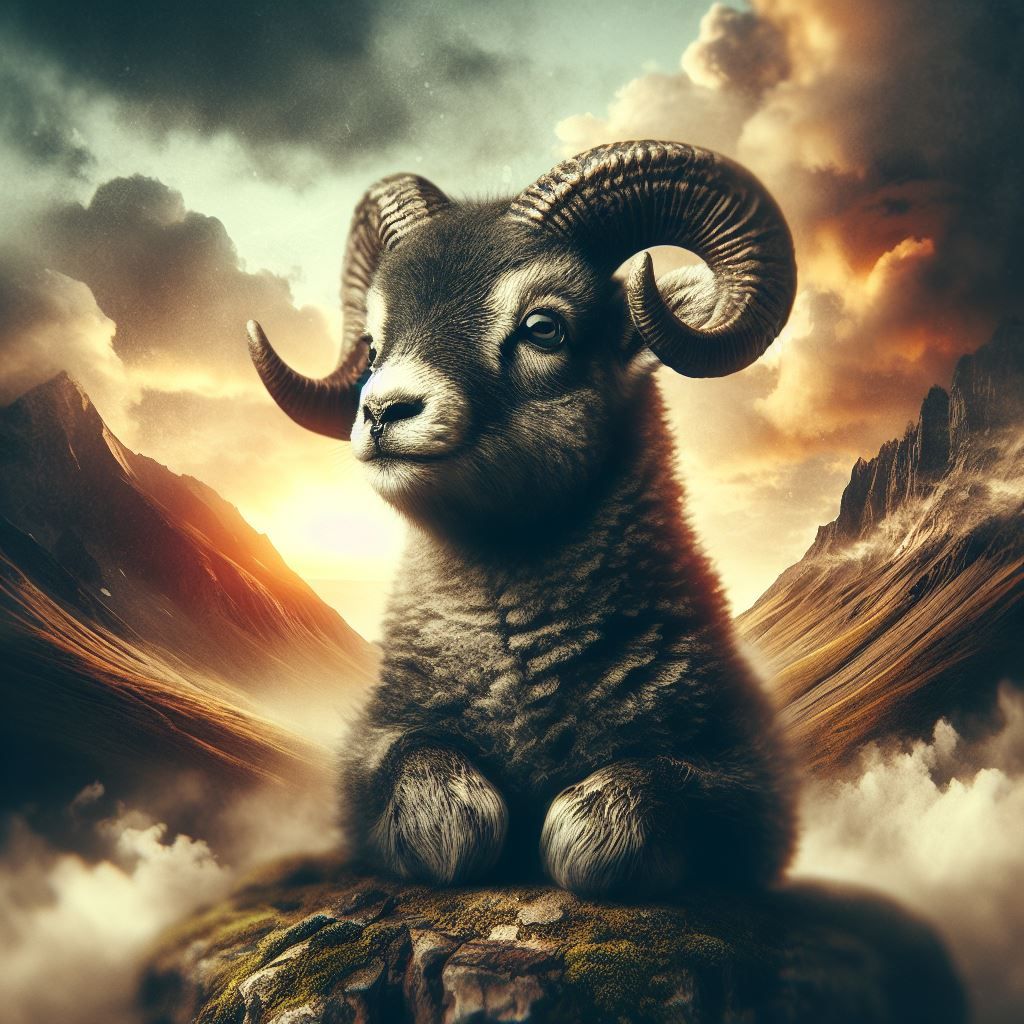 Young Majestic Ram