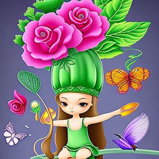 full portrait of adorable, chibified, cute <lora:Bonjour:0.5...