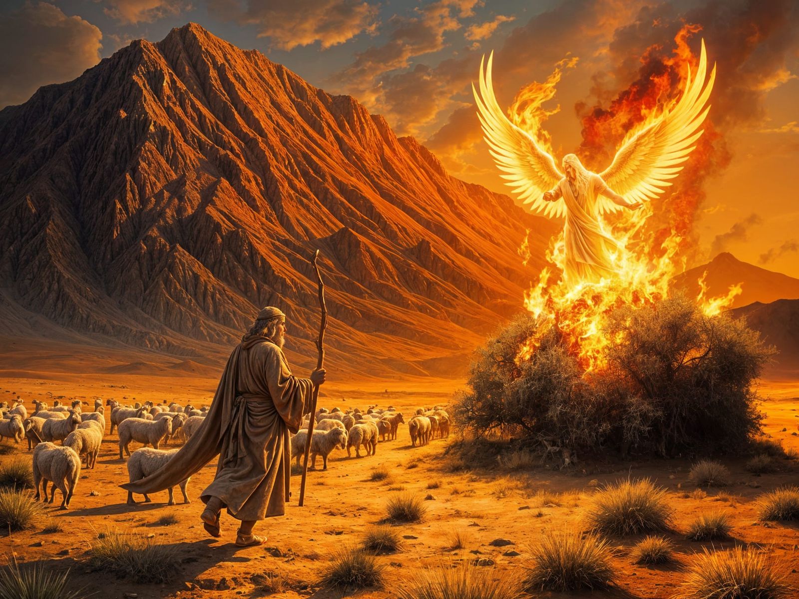 Moses and the Burning Bush  by @Gary Murakami