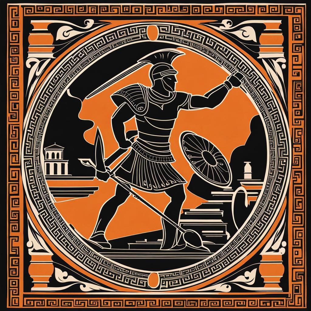 Greek Hoplite (2) - AI Generated Artwork - NightCafe Creator