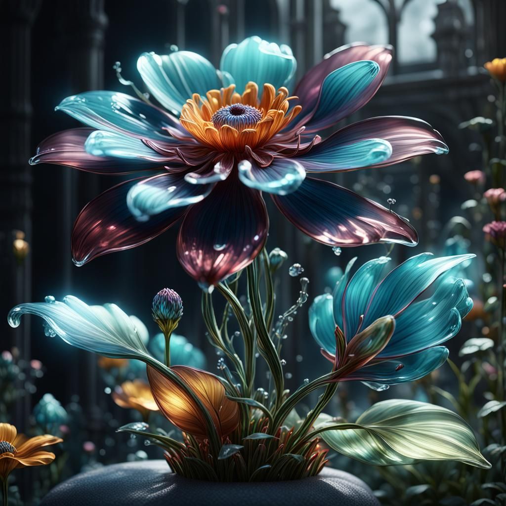 Glass Flower  by @Mila K