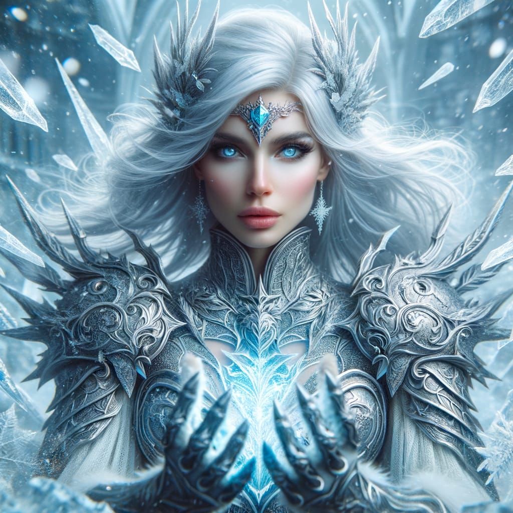 Ice Queen - AI Generated Artwork - NightCafe Creator