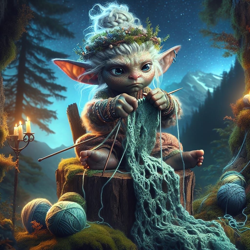 Knitting a scarf, its more difficult than I thought  by @Nettis