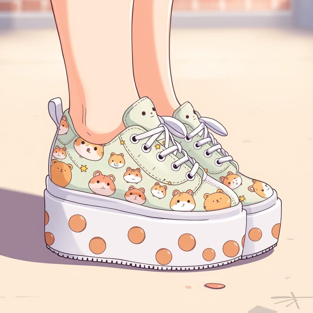 Hamster platform sneakers