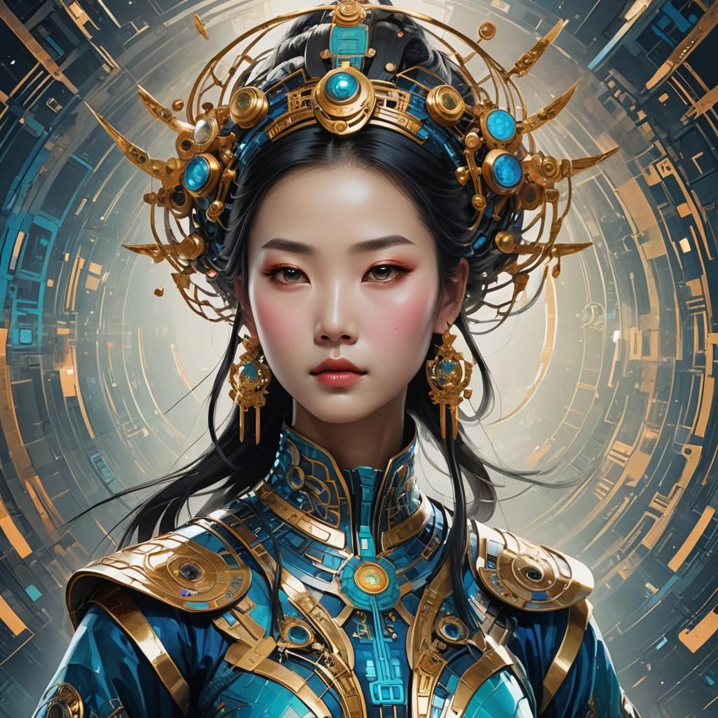 Chinese Goddess of Fertility - AI Generated Artwork - NightCafe Creator