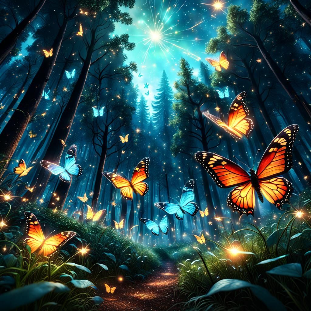 Butterflies - AI Generated Artwork - NightCafe Creator