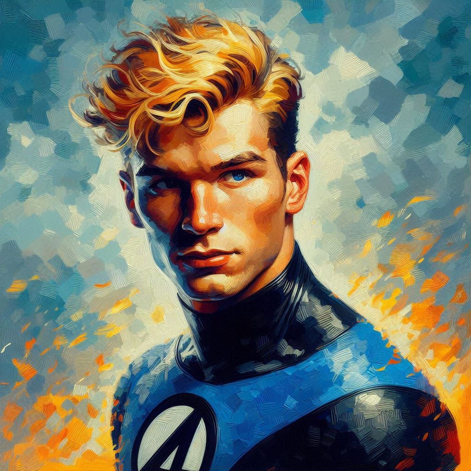 Marvel Portrait: Johnny Storm aka The Human Torch