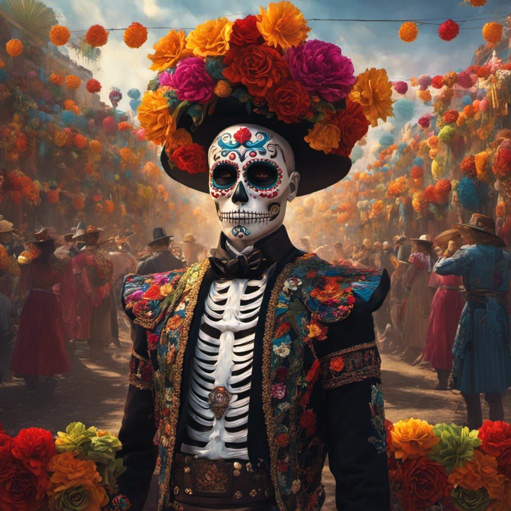 Dia de los muertos grand parade in Mexico  by @That cinema teacher