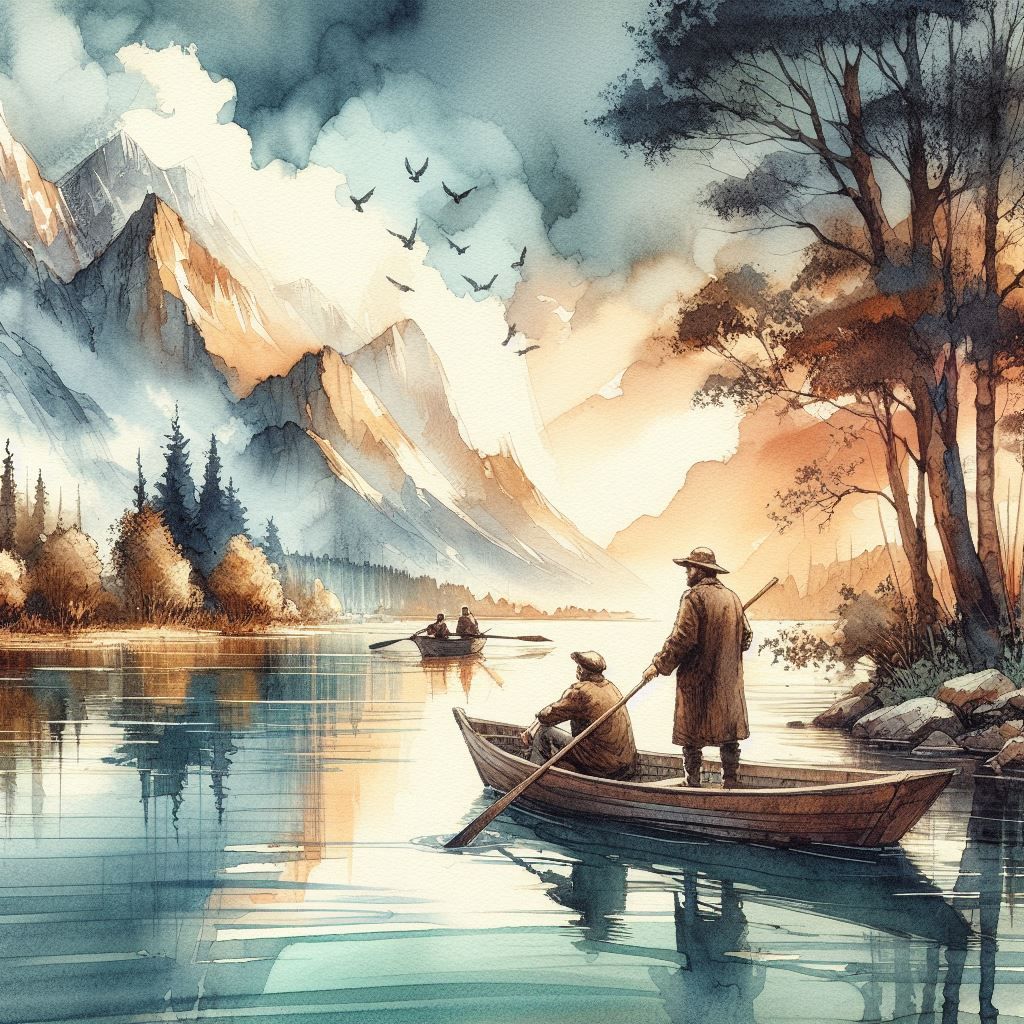 Having a boat trip
